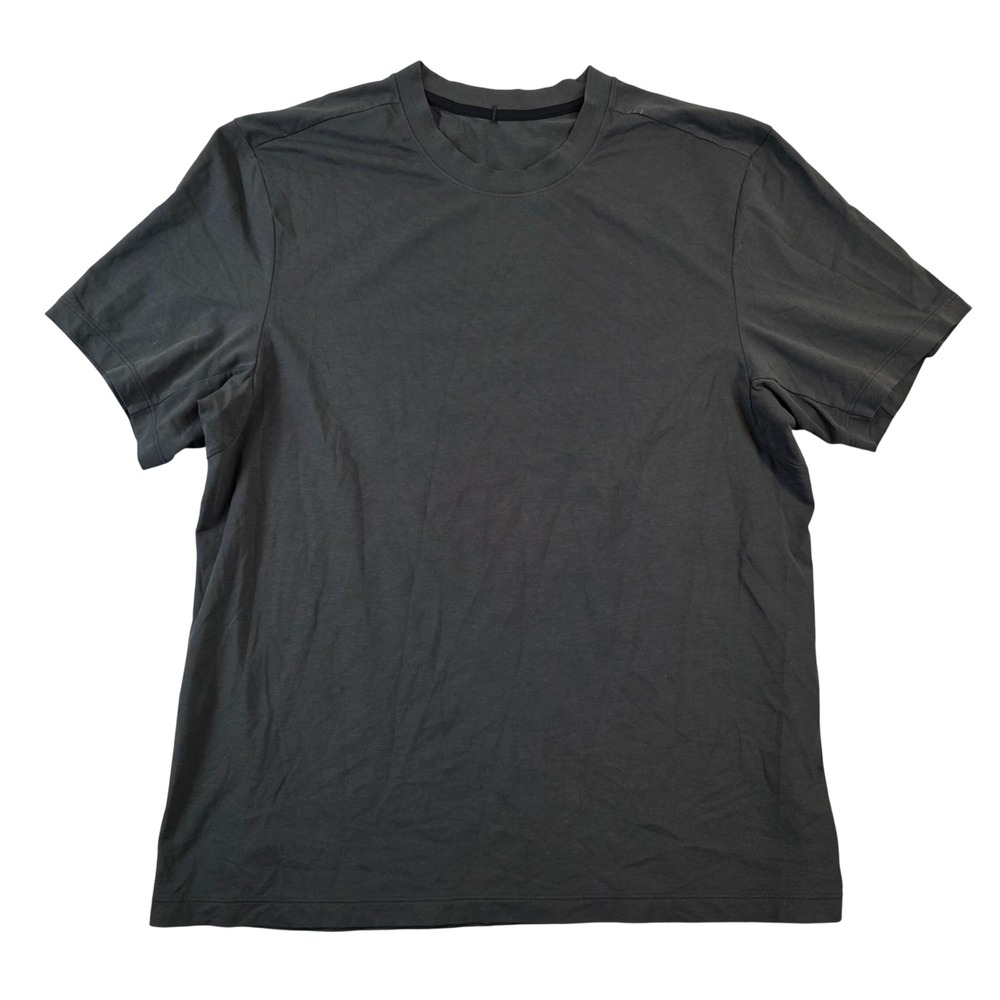 Lululemon Mens Fundamental Tee Short Sleeve Crew Neck T-Shirt Charcoal Grey XL